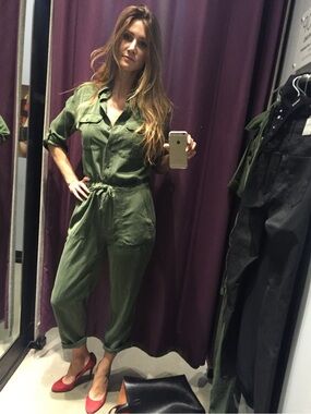 TopShop army green jumpsuit. Size 4